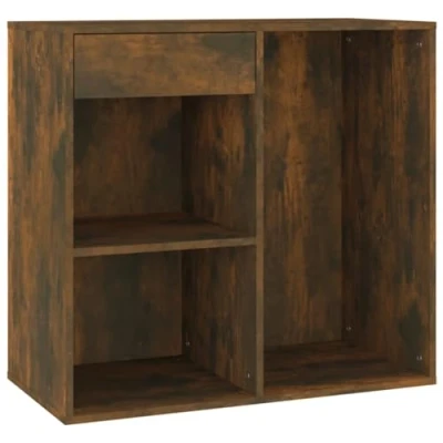 Abbildung von vidaXL Kosmetikschrank, Schminkschrank mit viel Stauraum, Schmuckschrank für Schlafzimmer, Ankleideschrank Schrank, Räuchereiche Holzwerkstoff