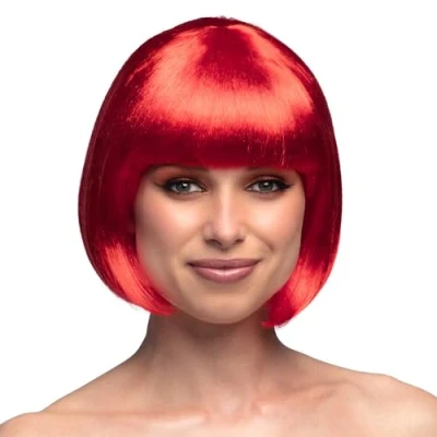Abbildung von Boland Kostüm Perücke Pagenschnitt rot für Fasching