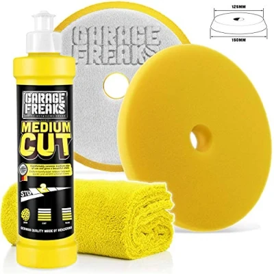 Abbildung von Garage Freaks Politur Heavy Cut, Medium Finish Carnauba Versiegelung Autopolitur (3 St), Auto Polier Set
