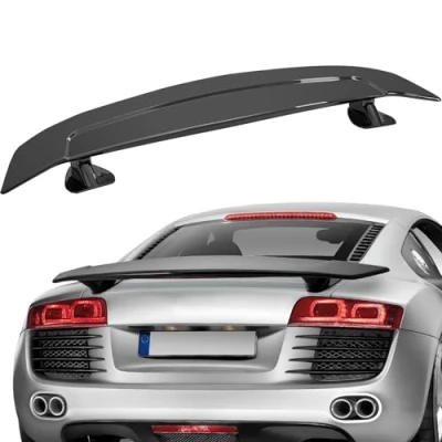 Abbildung von VEVOR GT Wing Autospoiler, 46,3 Zoll Universalspoiler, Kompatibel mit den meisten Limousinen und Coupés, Hochfestes ABS Material, Auto Heckspoilerflügel, Racing Spoiler BGW/JDM Drift Glänzend Schwarz