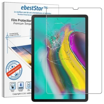 Abbildung von ebestStar kompatibel mit Samsung Galaxy Tab S5e 10.5 Panzer Schutz Glas T720/T725 Schutzfolie, 9H gehärte Schutzglas, HD Displayschutz, Ultrabeständig
