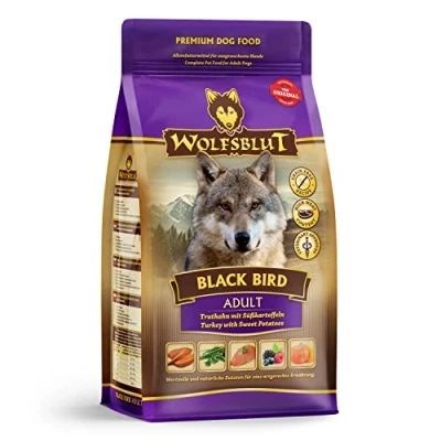 Abbildung von Wolfsblut Black Bird Adult 500 g Truthahn Trockenfutter Hundefutter Getreidefrei