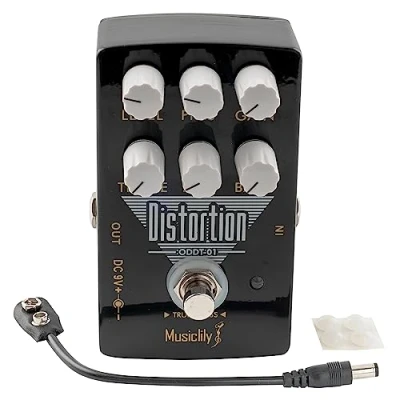 Abbildung von Musiclily Pro Effektpedal Distortion Pedal 9V DC Netzteil True Bypass für E Gitarre
