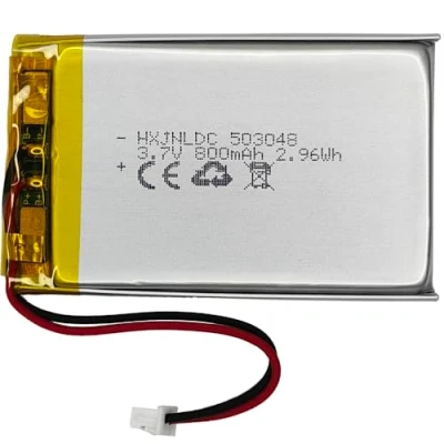 Abbildung von DC 3.7V 800mAh 503048 Wiederaufladbare Lithium Polymer Batterie für DIY Elektronikprodukte mit 3,75 V, Mobile Energiespeicherleistung, LED Leuchten