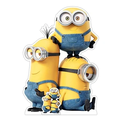 Abbildung von Star Cutouts SC4123 Kevin Bob und Stuart Minions Pappaufsteller Spielzeug, Minion Party, Zimmer &amp; Geburtstag Dekorationen