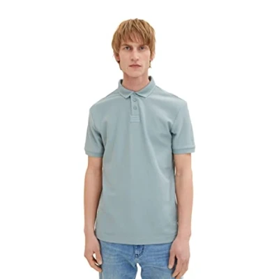 Abbildung von TOM TAILOR Herren Basic Poloshirt 1035564, 28129 light ice blue, XXL