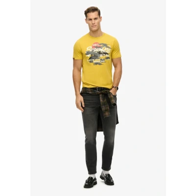 Abbildung von Superdry Vintage LOGO Tokyo Tshirt print, Herren, Größe: Medium, Oil yellow