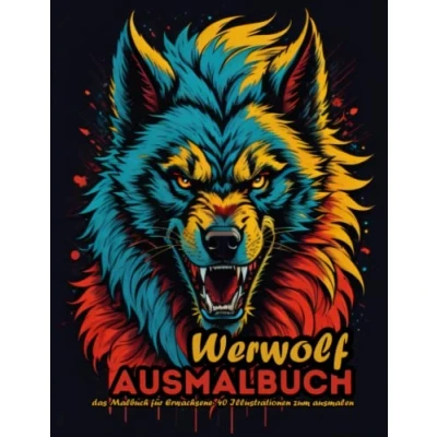 Abbildung von Werwolf Ausmalbuch: 40 Illustrationen zum Ausmalen das Malbuch für Erwachsene