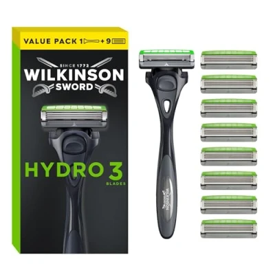 Abbildung von Wilkinson Rasierklingen Hydro 3 Skin Protection Rasierer + 8 Ersatzklingen