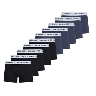 Abbildung von JACK &amp; JONES Herren JACSOLID Trunks 10 Pack, Black/Opt D, M