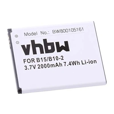 Abbildung von vhbw Akku kompatibel mit CAT/Caterpillar B15, B15Q Handy Smartphone Telefon Outdoor (2000mAh, 3,7V, Li Ion)