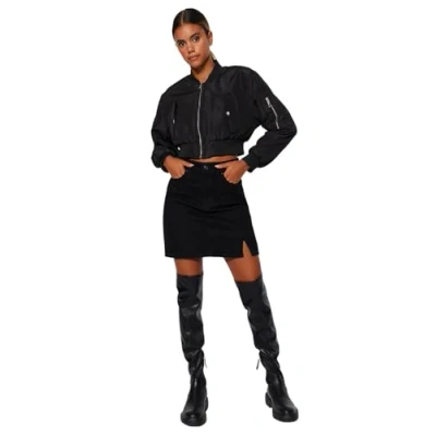 Abbildung von Trendyol Jeansrock (1 tlg) Plain/ohne Details