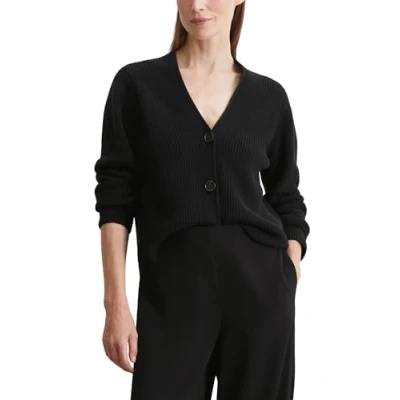 Abbildung von Marc O&#039;Polo Cardigan Longsleeve V NECK Strickjacke, Damen, Größe: Small, Black