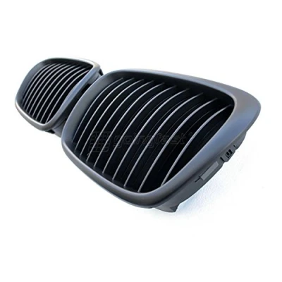 Abbildung von Kühler Sport Front Rippen Grill Schwarz Matt Eintragungsfrei Set Passend für BMW E39 Limousine Touring 5er 95 04