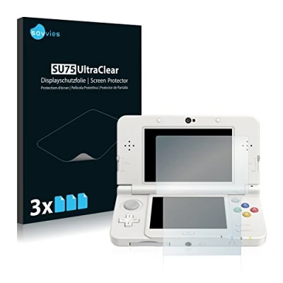 Abbildung von Savvies 6 Stück Schutzfolie für Nintendo New 3DS Displayschutz Folie Ultra Transparent
