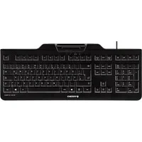 Abbildung von CHERRY KC 1000 SC, Deutsches Layout, QWERTZ Tastatur, kabelgebundene Security Tastatur mit integriertem Chipkarten Terminal, Blauer Engel, Schwarz
