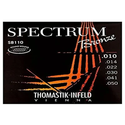 Abbildung von Thomastik Saiten für Akustikgitarre Spectrum Bronze Series nickelfrei Satz SB110 extra light .010 .050