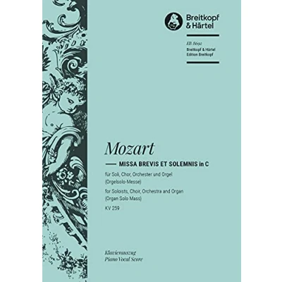 Abbildung von Missa brevis C dur KV 259 Orgelsolo Messe Breitkopf Urtext Klavierauszug (EB 8692)