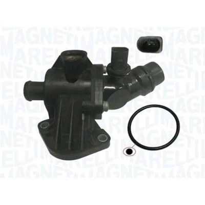 Abbildung von MAGNETI MARELLI 352317102180 Kühlwasserthermostat 105 mit Dichtung Sensor VOLKSWAGEN: Golf 5 Schrägheck, Touran I, Passat B6 Variant