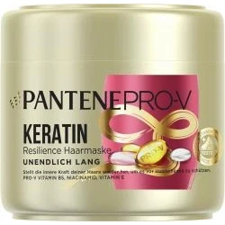 Abbildung von Pantene Pro V Keratin Haarmaske Für Trockenes Und Geschädigtes Haar, Unendlich Lang, 300 ml