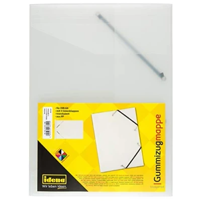 Abbildung von Idena Hefter 213312 Sammelmappe mit Gummizug für DIN A4, aus Polypropylen