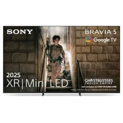 Abbildung von Sony BRAVIA 5 XR Mini LED 85 Zoll Fernseher (K85XR55), AI Prozessor, akustisches Multi Audio, Dolby Vision/Atmos, IMAX Enhanced, Google TV (2025), Cast, Apple AirPlay 2, Game Menu, Smart
