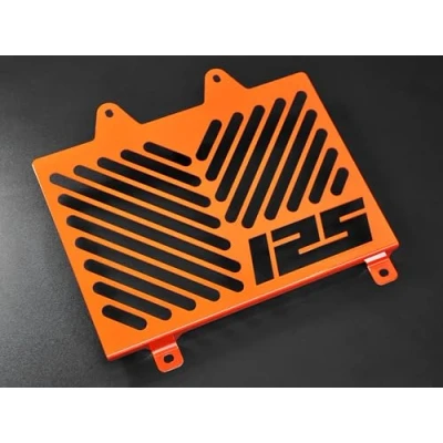 Abbildung von IBEX 10001724 Kühlerabdeckung Wasserkühler Kühlergrill Kühlerschutz Kühlergitter Kühlerschutzgitter Kühlerverkleidung orange Design Logo