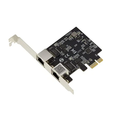 Abbildung von KALEA INFORMATIQUE PCIe Netzwerk Controller Karte Dual LAN Ethernet 10 100 1000 2500 1G 2.5G 2 RJ45 Ports Chipsatz Realtek RTL8125 Fernwecker WOL.