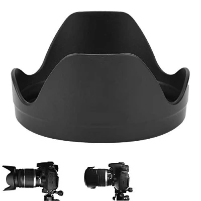 Abbildung von Bindpo EW 78E Gegenlichtblende, Kameraobjektiv Sonnenschutz Regenschutzabdeckung Ersatz für EF S 18 135mm f/3.5 5.6 is USM, 15 85mm USM