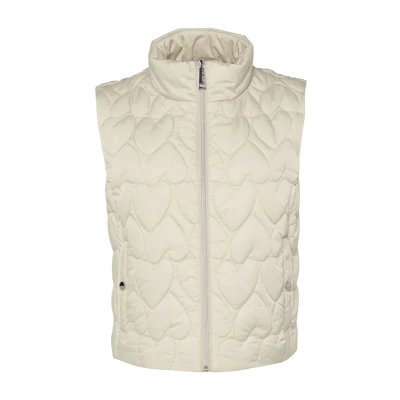 Abbildung von s.Oliver Black Label MIT Herzmuster Weste, Damen, Größe: 34, Beige