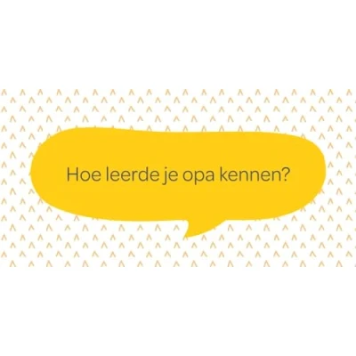 Abbildung von Tijd voor een leuke babbel met oma Praatkaarten