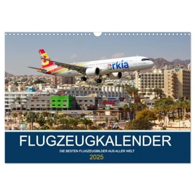 Abbildung von Flugzeugkalender die besten Flugzeugbilder aus aller Welt (Wandkalender 2025 DIN A3 quer), CALVENDO Monatskalender