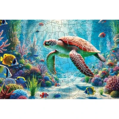 Abbildung von HCM KINZEL Puzzle Holzpuzzle Unterwasserwelt, 150 Puzzleteile