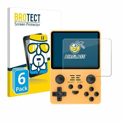 Abbildung von BROTECT Schutzglas für Powkiddy RGB20S (6 Stück) Schutzfolie Panzer Folie Glas [Extrem Kratzfest 9H, Anti Fingerprint, Ultra Transparent]