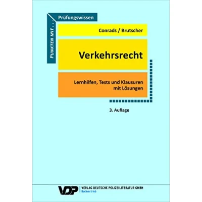 Abbildung von Prüfungswissen Verkehrsrecht: Lernhilfen, Tests und Klausuren mit Lösungen (VDP Fachbuch)