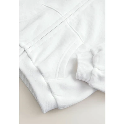 Abbildung von Next ZIP Through Hoodie Sweatjacke für Kinder, Größe: 86, White