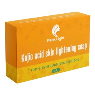 Abbildung von 1 x 135G Peak Light Kojic Acid Skin Lightning Savon Cible les taches brunes Le teint irrégulier guérit en douceur impuretés de l&#039;acné et élimine rouges cicatrices