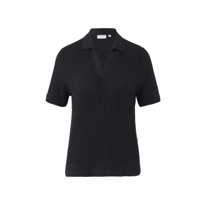 Abbildung von comma casual identity Poloshirt, Damen, Größe: 34, Schwarz