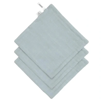 Abbildung von LÄSSIG Baby Musselin Waschlappen 3er Set/Muslin/Terry Washcloth Set 3 pcs powder blue