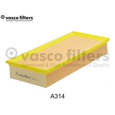 Abbildung von DAVID VASCO A314 Luftfilter 57 156 326 rechteckig Filtereinsatz PEUGEOT: 807 MPV, 106 I Schrägheck, 406 Limousine, CITROËN: C8 II