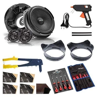 Abbildung von Option AIR Lautsprechersystem 100% Plug &amp; Play kompatibel mit VW T6 Lautsprecher Set vorne Komplettset Einbauzubehör