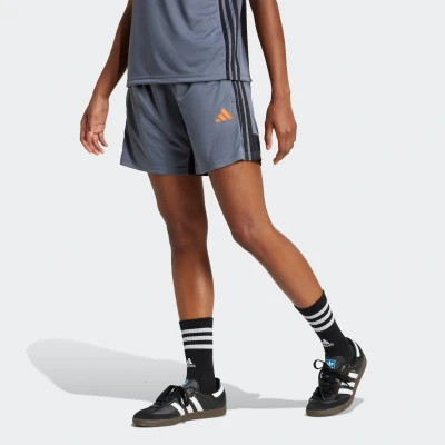 Abbildung von adidas Performance TIRO Essentials kurze Sporthose, Damen, Größe: Large, Team onix/super orange