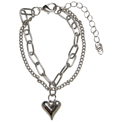 Abbildung von URBAN Classics Schmuckset &quot;Urban Unisex Heart Icon Layering Bracelet&quot;, (1 tlg.)