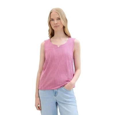 Abbildung von TOM Tailor Top, Damen, Größe: Medium, Orchid white stripe