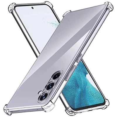 Abbildung von Verco Handyhülle für Samsung A34 5G Case, Anti Shock mit extra Kantenschutz Schutzhülle Galaxy Hülle Transparent