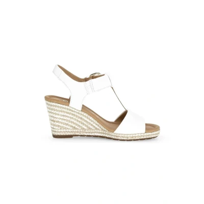 Abbildung von Gabor Damen Sandaletten, Frauen Sandalen,Moderate Mehrweite (G),offene Schuhe,Strandschuhe,Riemchensandalen,Weiss (Jute Weiss),39 EU / 6 UK