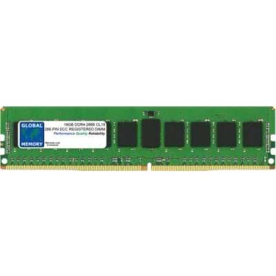 Abbildung von Global Memory 16 GB DDR4 2666 MHz PC4 21300 288 PIN ECC Registered DIMM (RDIMM) Speicher RAM für Server/Workstations/Motherboards (2 Rank Chipkill)