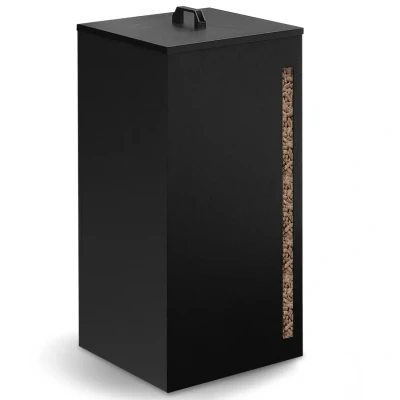 Abbildung von Pelletsbehälter 30 kg schwarz Pelletsaufbewahrung 35 x 53,5 cm