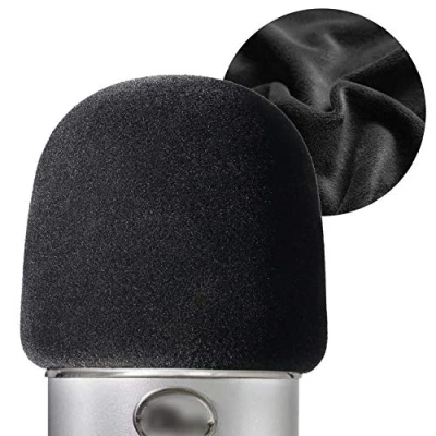 Abbildung von YOUSHARES Blue Yeti Windschutzscheibe Mikrofonabdeckung mit Beflockungsoberfläche für Mikrofon, Pro Kondensatormikrofone, Professioneller Mic Pop Filter