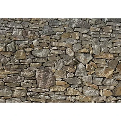Abbildung von Komar Fototapete &quot;Stone Wall&quot;, 368x254 cm (Breite x Höhe), inklusive Kleister